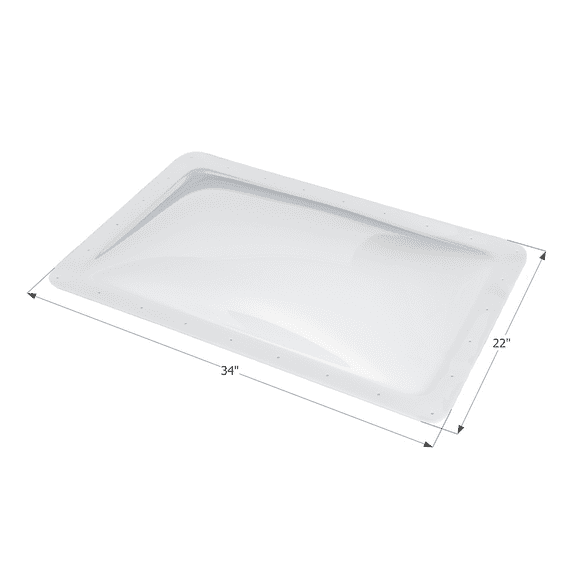 Icon Technologies 01855 - 22"W x 34"L White Rectangular Outer Skylight