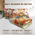 thumbnail image 2 of Sleepwish 3 Pieces Quilt Set Full/Queen Size, Colorful Pumpkin Fall Leaves Flower Bedding Set Lightweight Bedspreads Bed Cover, 2 of 8