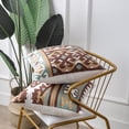 thumbnail image 2 of Phantoscope Cotton Embroidery Series Decorative Throw Pillow, 18" x 18", Green/Brown, 4 Pack, 2 of 5