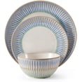 thumbnail image 2 of Pfaltzgraff Hensley 12 Piece Stoneware Dinnnerware Set Blue, 2 of 8