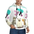 thumbnail image 2 of Wukai Pet Care Grooming Print Men Hoodies Fleece Sweatshirts Long Sleeve Sweaters Pullover Fall Outfits Winter Clothes-Small, 2 of 7