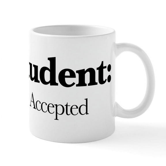 CafePress - Law Student Donations Accepted - 11 oz Ceramic Mug - Novelty Coffee Tea Cup