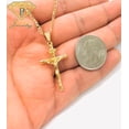 thumbnail image 3 of 14K Gold Filled Pendant Cross 33x18mm Necklace 20” Figaro Link for Men Women - Prime Jewelry 269, 3 of 7