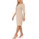 thumbnail image 4 of Vestido Vintage para Mujer INSPIRE CHIC de Manga 3/4, Vestidos Sheath para Trabajar, Talla XL, Albaricoque, 4 of 6