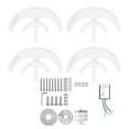 thumbnail image 2 of Conjunto de generador de energía eólica, kit de turbina eólica, turbina eólica tipo 4 linternas, turbina eólica construida para profesionales, 2 of 8
