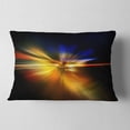 thumbnail image 2 of Designart Explosion of Light in Black - Abstract Throw Pillow - 12x20, 2 of 5