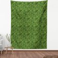 thumbnail image 4 of Ambesonne Tropical Fabric by the Yard Upholstery, Palm Leaves Overlapping, 5 Yards, Fern Green and Mustard, 4 of 5
