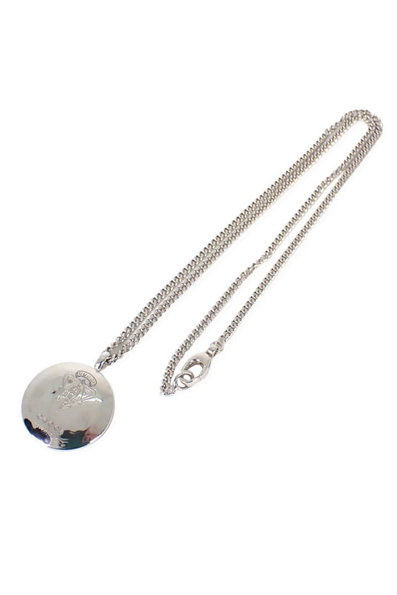 Pre-Owned GUCCI SV925 Emblem Crest Pendant Necklace