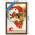 thumbnail image 3 of NHL Calgary Flames - Mask 20 Wall Poster, 14.725" x 22.375", Framed, 3 of 5