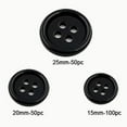 thumbnail image 3 of Nomeni Buttons , Resin Buttons Four-Eye Fine-Edge Buttons Children's Shirts Knitwear Suit Pants Sewing Supplies White, 3 of 4