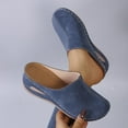 thumbnail image 6 of Msgweeeg Slippers Indoor Slippers for Women Women's Casual Stylish Versatile Solid Color Closed Toe Trendy Sandals with Wedge Heels, 6 of 10