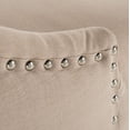 thumbnail image 6 of SAFAVIEH Eleni 26 in. H Tufted Wing Back Counter Stool with Ring, Beige, Set of 2, 6 of 14