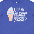 thumbnail image 4 of Inktastic I Make Ice Cream Disappear What's Your Power Youth T-Shirt, 4 of 5