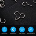 thumbnail image 5 of Heavy Duty Screw Hooks 100pcs Ceiling Hooks Heavy Duty Stainless Steel Screw- in Hooks, Metal Hooks for Hanging Plants Mugs Utensils Jewelry Lights feeders Wind Chimes Metal Screw Hooks, 5 of 5