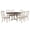 Off White, variant on Pemberly Row 5-Piece Round/Oval Wood Extendable Dining Table Set in Brown