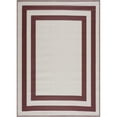 thumbnail image 5 of Playa Rug Reversible Indoor/Outdoor 100% Recycled Plastic Floor Mat/Rug - Weather, Water, Stain, Fade and UV Resistant - Paris- Brown & Creme (4'x6'), 5 of 5