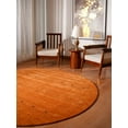 thumbnail image 4 of Rugsotic Carpets Handmade Rugs Hand Knotted Loom Round 6'x6' Orange Wool for Indoor Use, 4 of 7