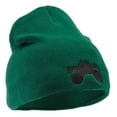 thumbnail image 4 of Monster Truck Embroidered 8 Inch Knitted Short Beanie - Dark Green OSFM, 4 of 5