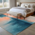 thumbnail image 5 of Oil Painting Ocean Beach Area&nbsp;Rug 5x7ft Abstract Orange Sunset Non-Slip&nbsp;Washable Square&nbsp;Rugs Soft Felt Indoor Floor Mat for Bedroom Kitchen Living Room Bathroom, 5 of 9