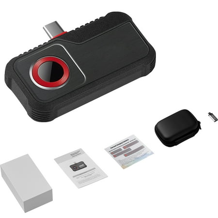 KFFKFF Thermal Imaging Camera, 256 x 192 IR Resolution, Combined with Visual Camera, 25Hz Refresh Rate