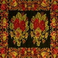 thumbnail image 1 of Ahgly Company Machine Washable Indoor Square Medallion Yellow French Area Rugs, 5' Square, 1 of 4
