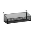 thumbnail image 2 of Estante de cabecera, cesta de almacenamiento colgante multifuncional, estantes flotantes, organizador de pared de oficina para , pañuelos y grande negro, 2 of 8