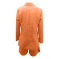thumbnail image 4 of Women Sexy Bussiness Outfits 3 Piece Open Front Button Blazers + Crop Tops + Belted Shorts Casual Comfy Elegant Suit Sets, 4 of 6