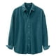 thumbnail image 5 of pstuiky camisas de manga larga para hombre, Camisa informal de pana de color liso con cuello abotonado y manga larga para hombre Tops de hombre l, 5 of 7
