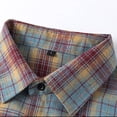 thumbnail image 4 of Aloohaidyvio Mens Flannel Shirts Long Sleeve Flannel Shirt for Men Casual Button Down Cotton Shirt, 4 of 5