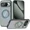 Dark Green, variant on Compatible with Google Pixel 10/Pixel 10 Pro Case with 360° Magnetic Ring Stand [Compatible with Mag-Safe] Shockproof Translucent Phone Case 6.3" for Women Men