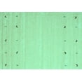 thumbnail image 1 of Ahgly Company Indoor Rectangle Solid Turquoise Blue Modern Area Rugs, 5' x 8', 1 of 4