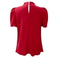 thumbnail image 5 of Mode Femme T-Shirt Décontracté à Manches Courtes en Polyester pour Travail et Quotidien, 5 of 5