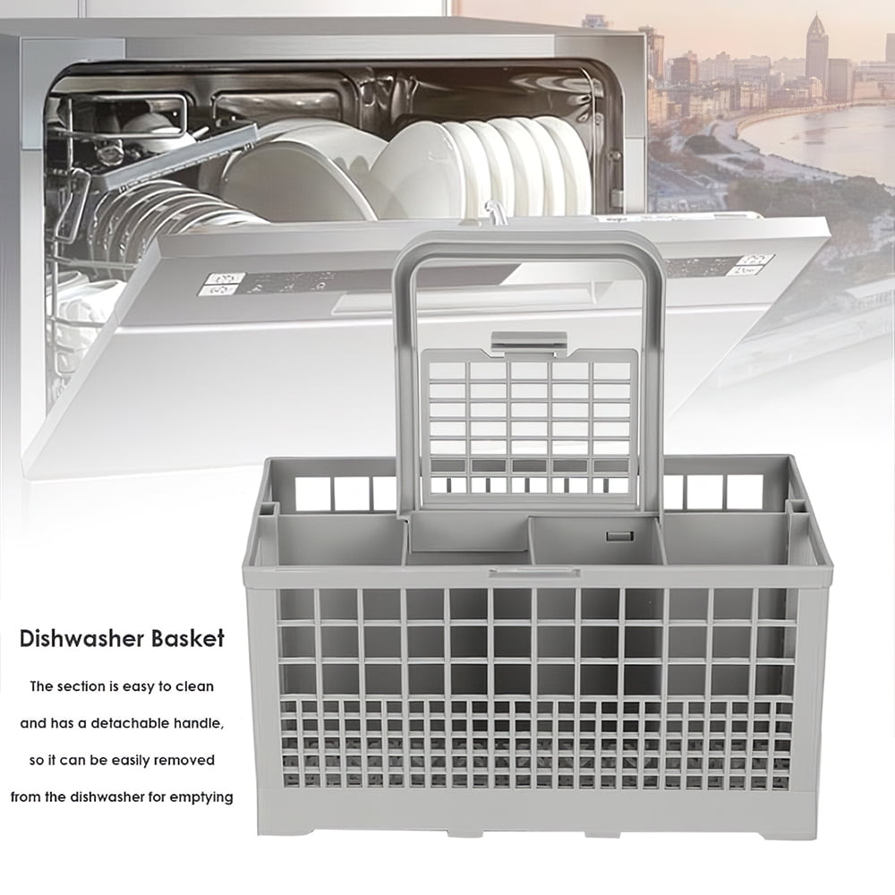 Cutlery Dinnerware Dishwasher Basket Universal Dishwasher Basket Replacement Rack Accessory Cutlery Holder fits for Most Dishwasher