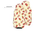 thumbnail image 6 of Honeii Cartoon Popcorn Print Car Seat Covers 2 Pieces, Full Set Universal Seat Covers for Cars, Waterproof Auto Seat Protectors, 6 of 7