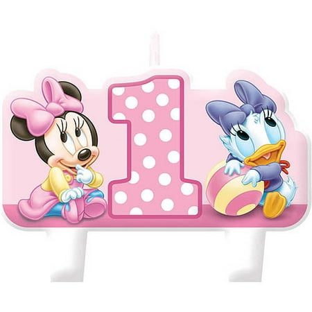 Minnie Mouse 1st Birthday Mini Cake Candle Set 4pc Walmart Com
