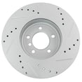 thumbnail image 3 of Geelife For BMW 330Ci 330i 330xi Z4 330 Z4 Drilled Slotted Front G-Coated Brake Rotor, 3 of 9