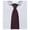 Bordeaux, variant on Men's Silk Blend Solid Color 2.5 inch Slim Width Neck Tie - Rust