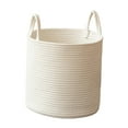 thumbnail image 4 of Woven Rope Storage Basket with Easy Carry Handles Bathroom Woven Laundry Basket L, 4 of 9