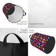 thumbnail image 2 of Balery Colorful Hearts Cesta de ropa redonda con asas, impermeable, independiente, para ropa, juguetes, dormitorio y familia-Medium, 2 of 6