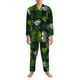 thumbnail image 3 of Fotbe Tropical Leaves1 Pijama de Hombre con Estampado de Manga Larga, Conjunto de 2 Piezas, Ropa de Dormir Suave y Cómoda con Bolsillos-Small, 3 of 7