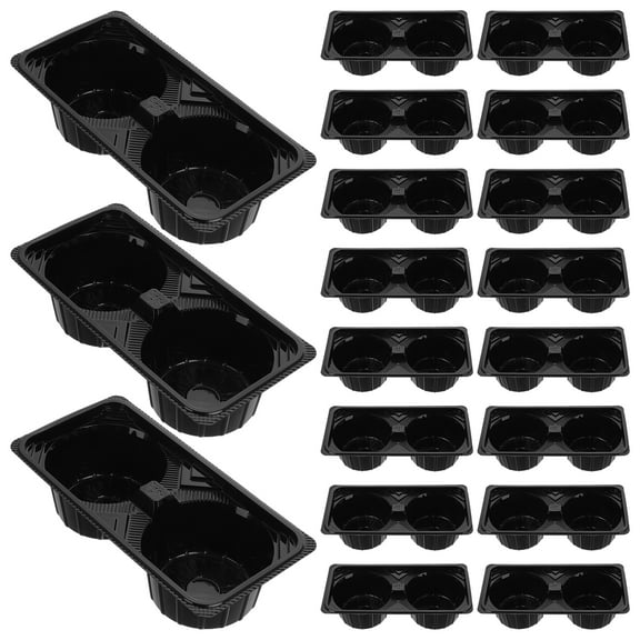 Hytrove Cup Tray Plastic 50Pcs 7.07X3.54X1.97in