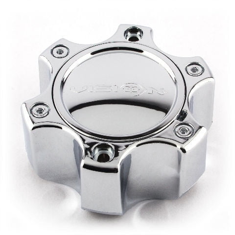 Vision Warrior 375 6x135/6x5.5 Tall Chrome 6 Lug Wheel Center Cap C375-6CDOC