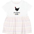 thumbnail image 3 of Inktastic Chicken Lover Eggstra Cute Girls Baby Dress, 3 of 5