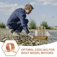 thumbnail image 3 of Mizh Rc Boat Brush Motor Water Cooling Jacket Copper Water Cooling Ring Boat Toy Accessory, 3 of 6
