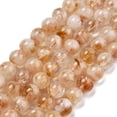 thumbnail image 2 of 10 strand Natural Citrine Beads Strands White Quartz Matrix Gemstone Round 6.5~7mm Hole: 0.7mm 59pcs/strand 15.28''(38.8cm), 2 of 5