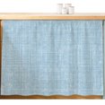 thumbnail image 2 of Light Blue Small Cabinet Curtains 10"W x 11"L, Farmhouse Vintage Blue Solid Color Modern Sink Skirt Dust-Proof Short Curtain for Bathroom Vanity Storage Cubby Desk, Self Adhesive Privacy Drapes, 2 of 9