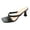 Black, variant on Rokment Women's Kitten Heels Dress Flip Flop Slip on Sandals for Ladies Sexy Fashion Leather Square Toe Stiletto Heeled Thongs Dressy Slides Summer Beige Size 6