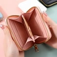 thumbnail image 4 of MUSOIE Small Wallet for Women RFID Blocking Credit Card Holder Zip Around Double Compartment Wallet, 4 of 5
