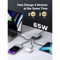 thumbnail image 4 of UGREEN 65W USB C Charger Station, 4 Ports GaN Charger for Cellphone Laptop, with 6.5 FT Cable, 4 of 11