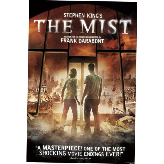 Mist The Movie Poster 12x16 Print on Metal Sign 12in x 16in Multi-Color Square Adults Best Posters